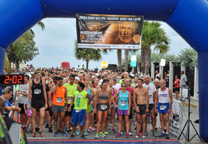 Each year, 5k participants race through picturesque Old Town Key West, past landmarks that include the Ernest Hemingway Home & Museum, as they complete the flat 3.1-mile course. 